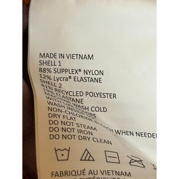 PrAna Women's M Orange Leggings With Patterned Side Panels - Picture 5 of 7